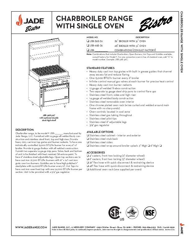 Cutsheet