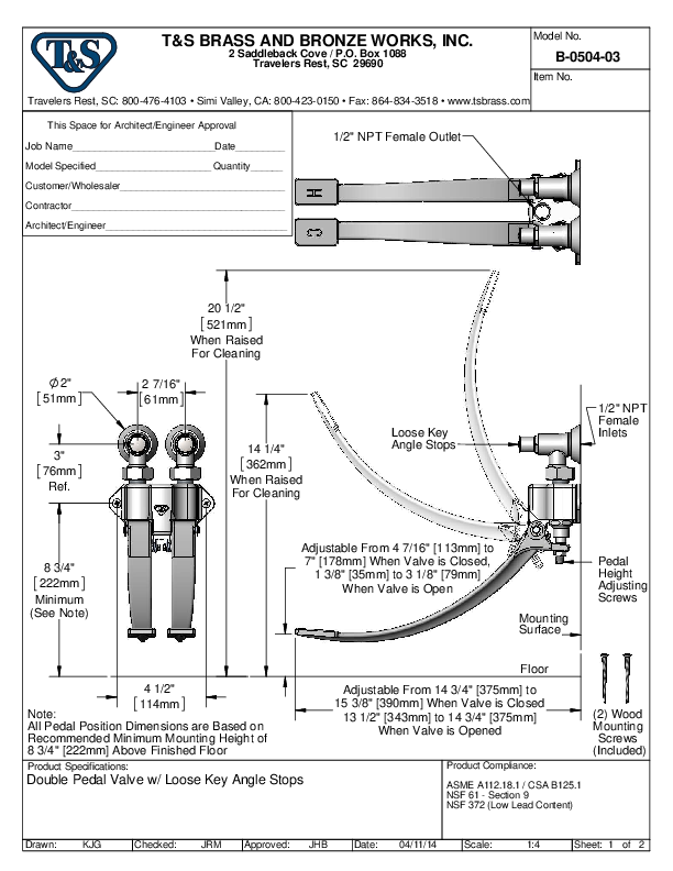 Cutsheet