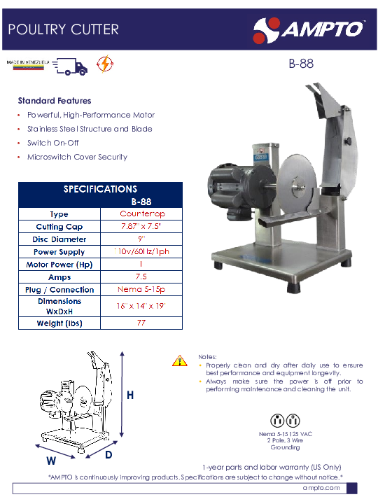 Cutsheet