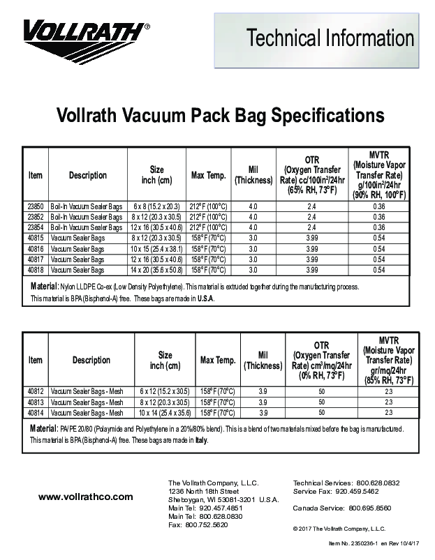 Cutsheet