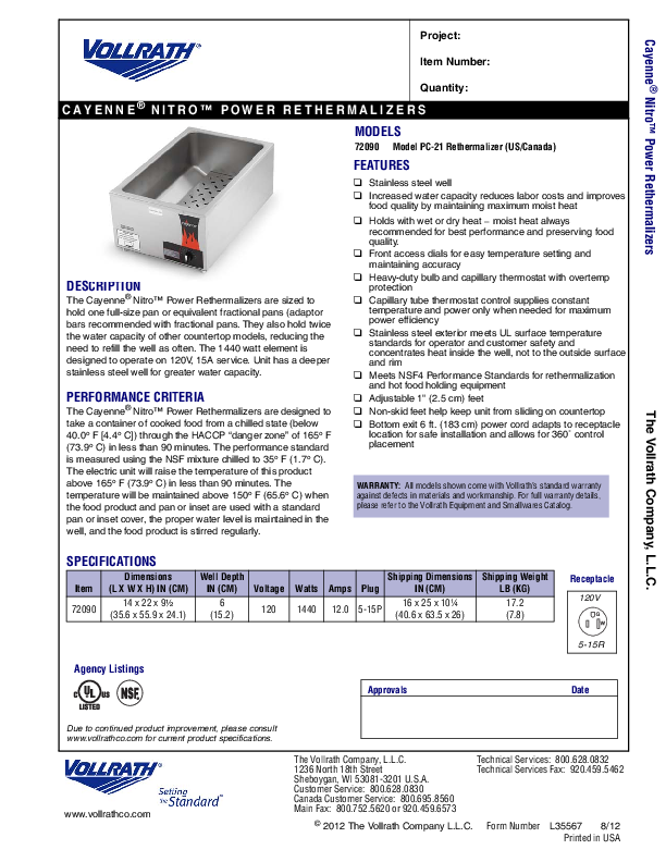 Cutsheet