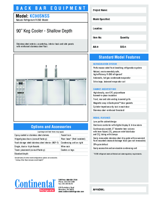 Cutsheet