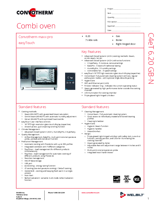 Cutsheet