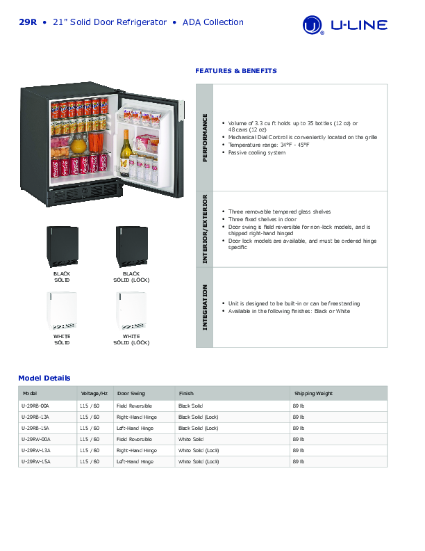 Cutsheet