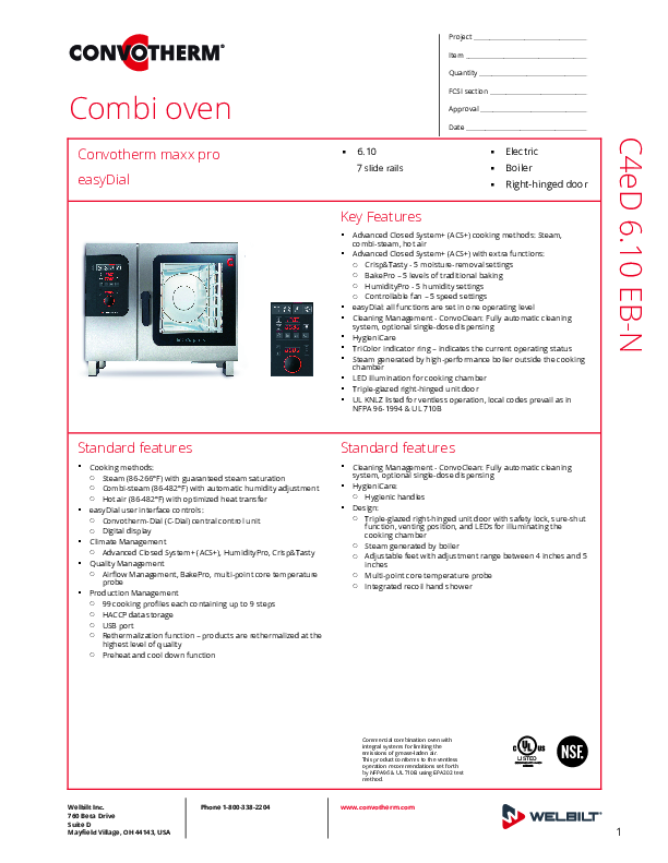 Cutsheet