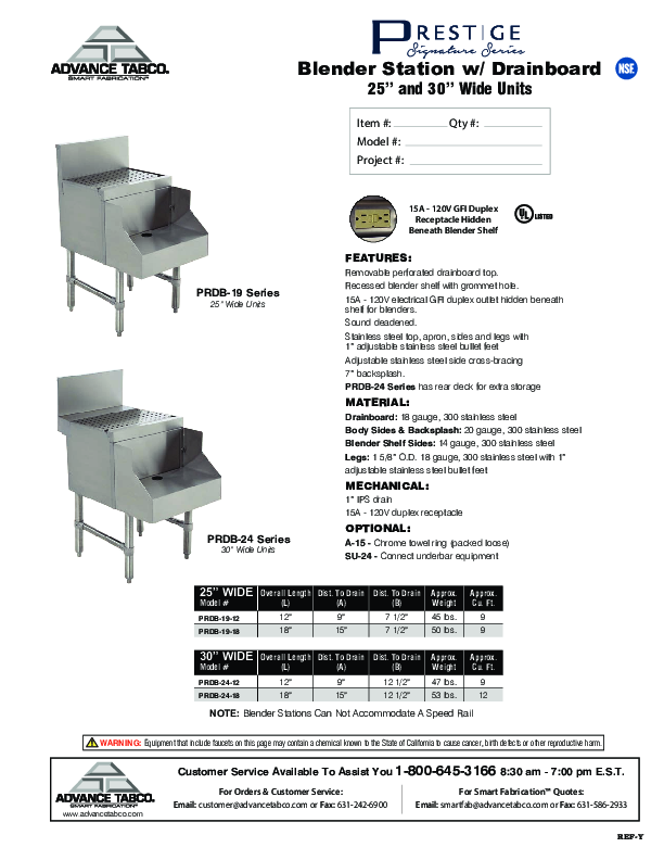 Cutsheet