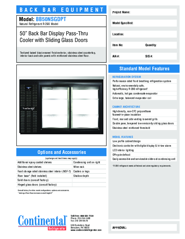 Cutsheet