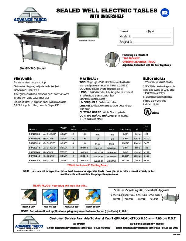 Cutsheet