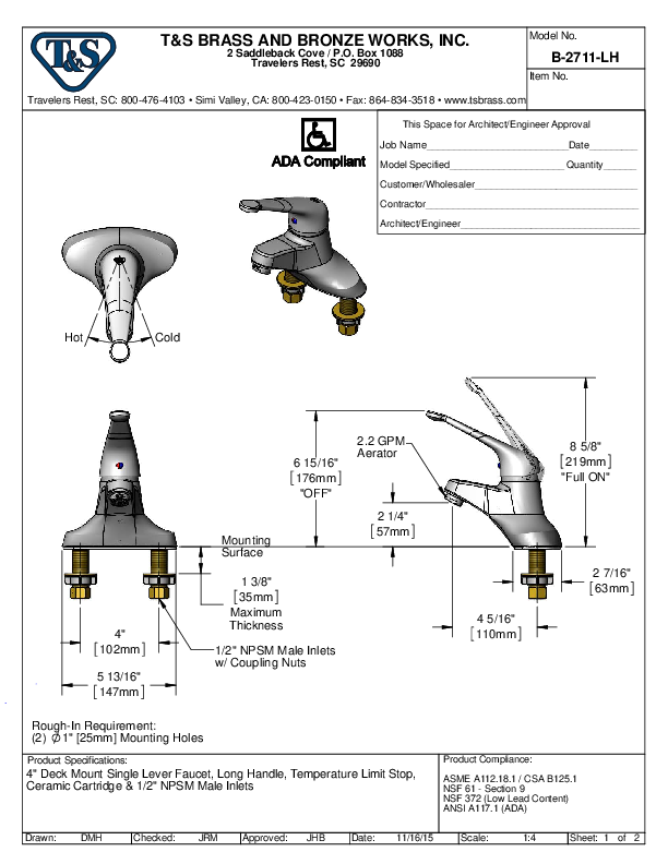 Cutsheet