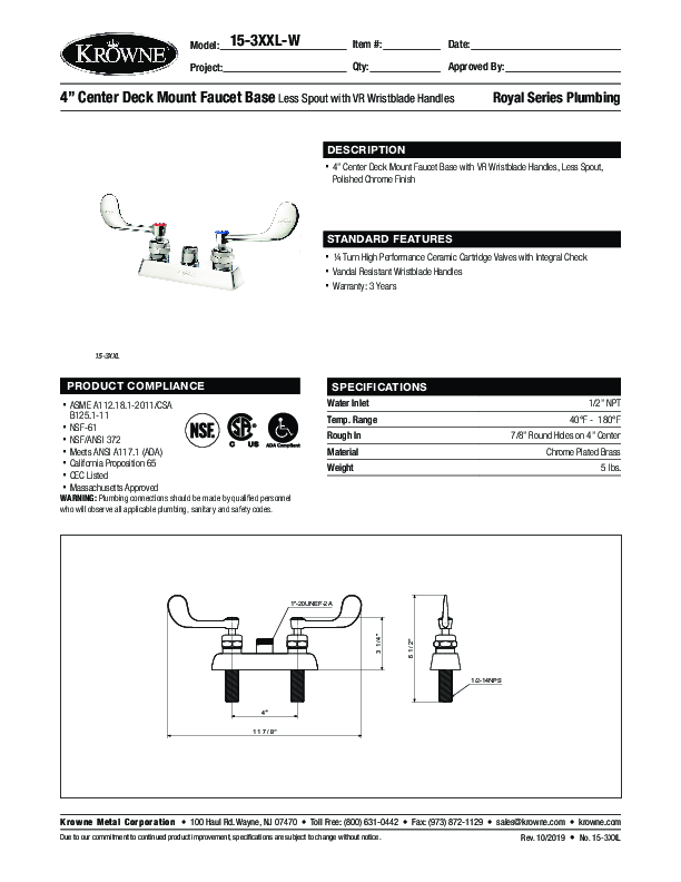 Cutsheet