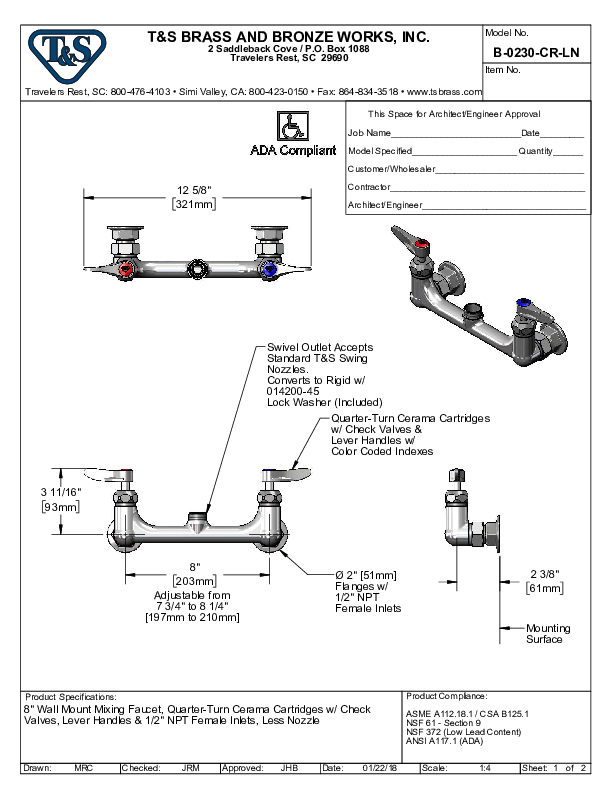 Cutsheet