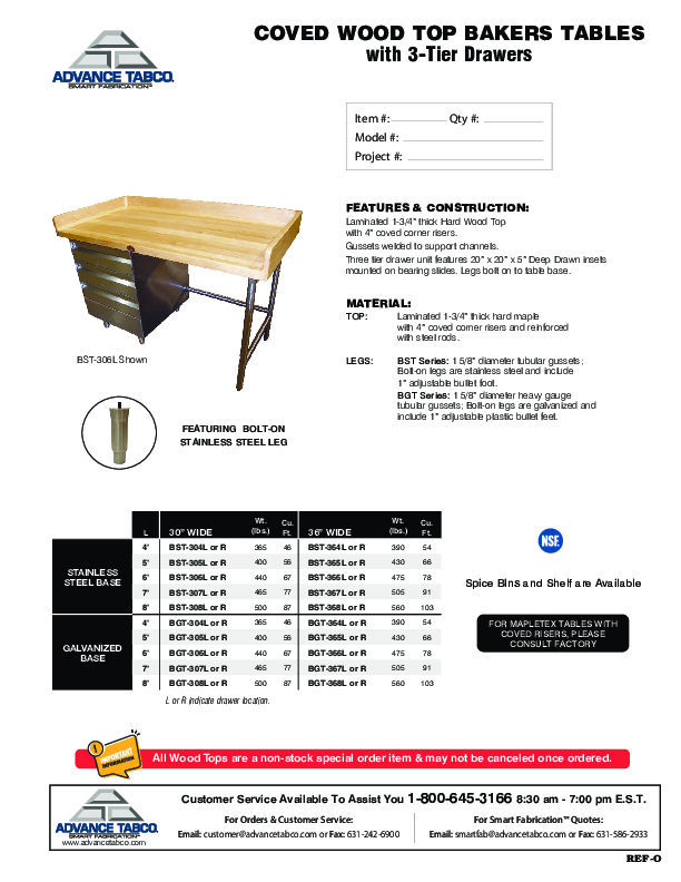 Cutsheet