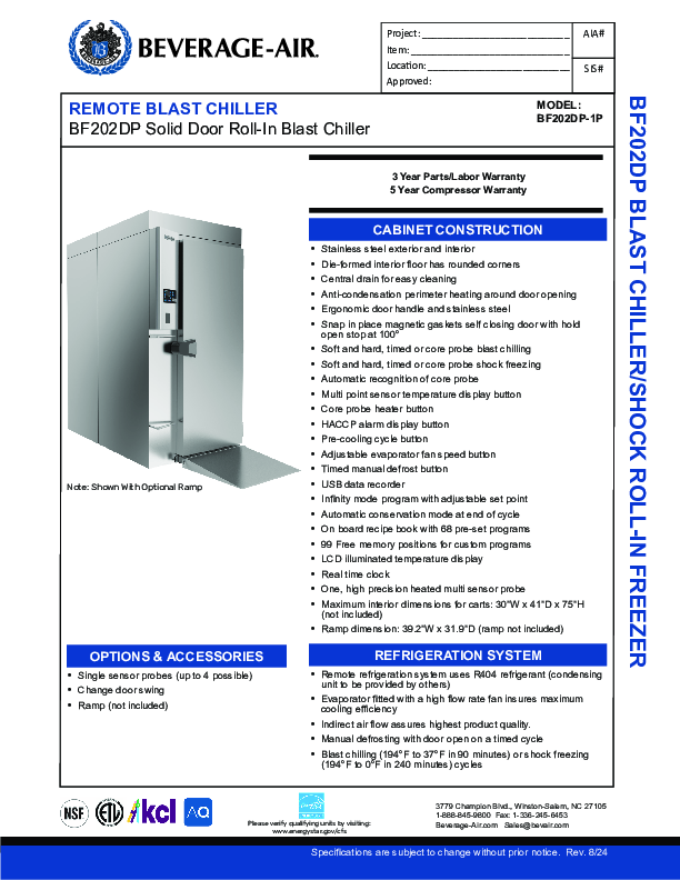 Cutsheet