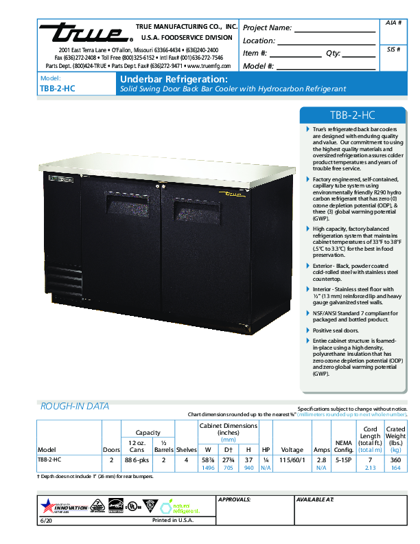 Cutsheet