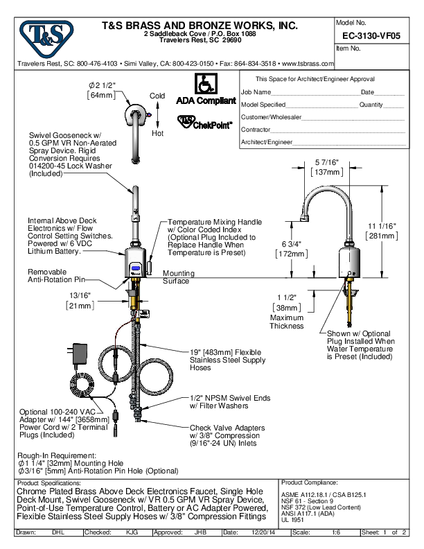 Cutsheet