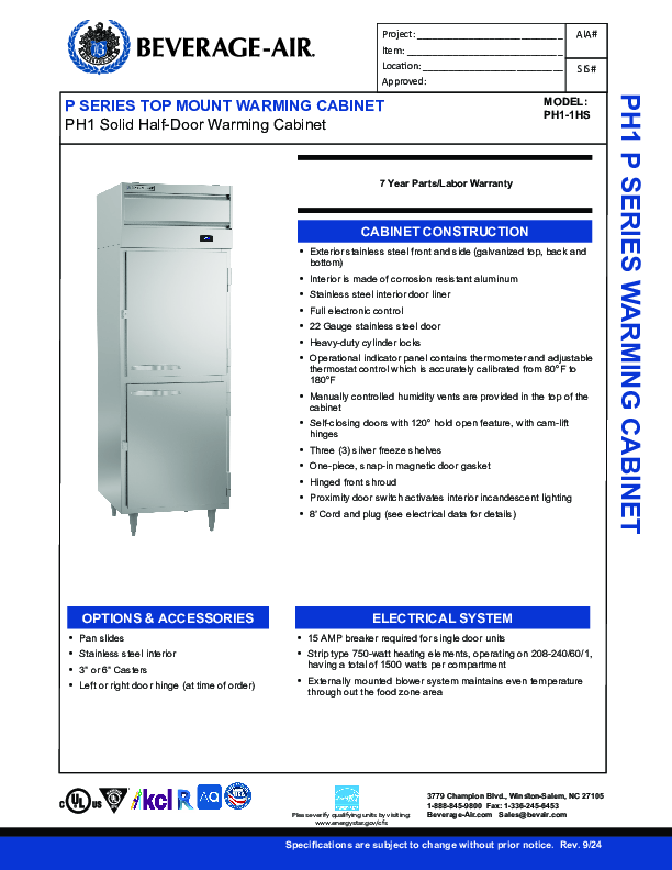 Cutsheet