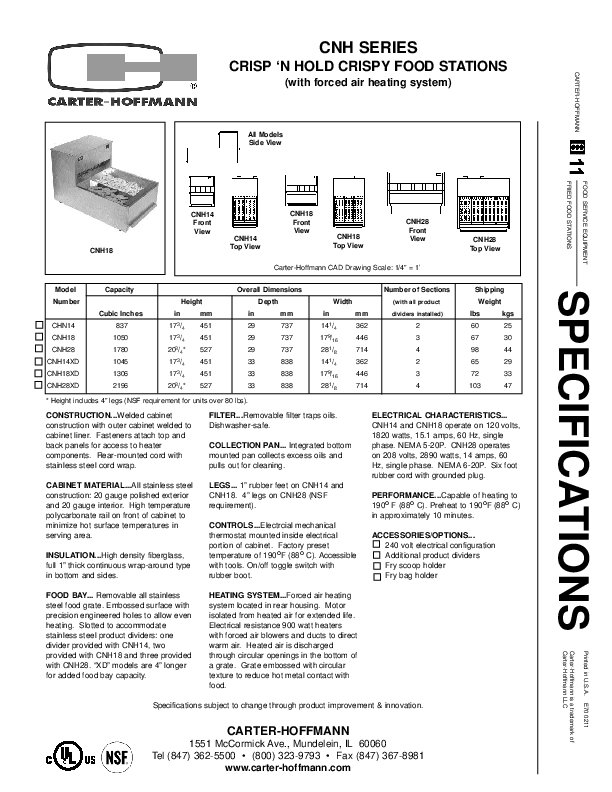 Cutsheet