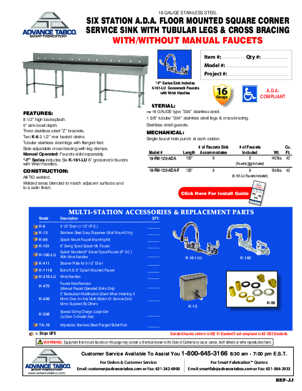 Cutsheet