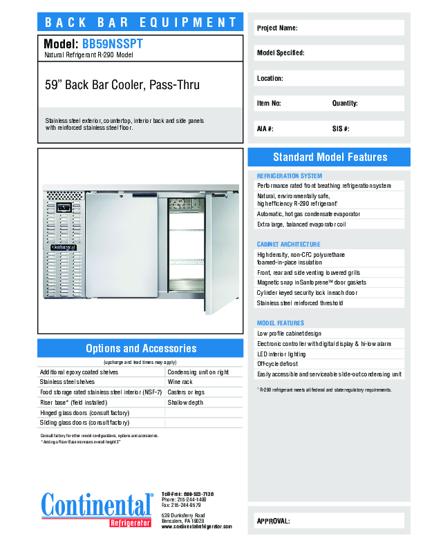 Cutsheet