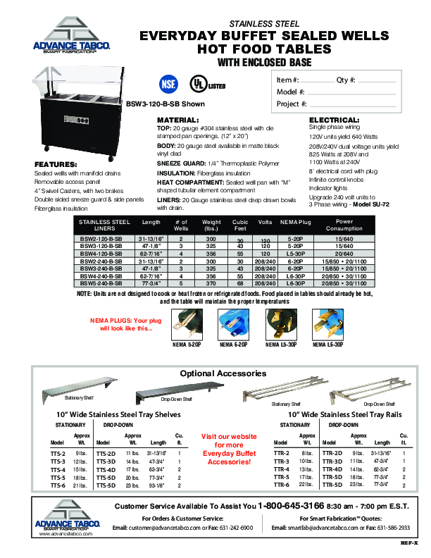 Cutsheet