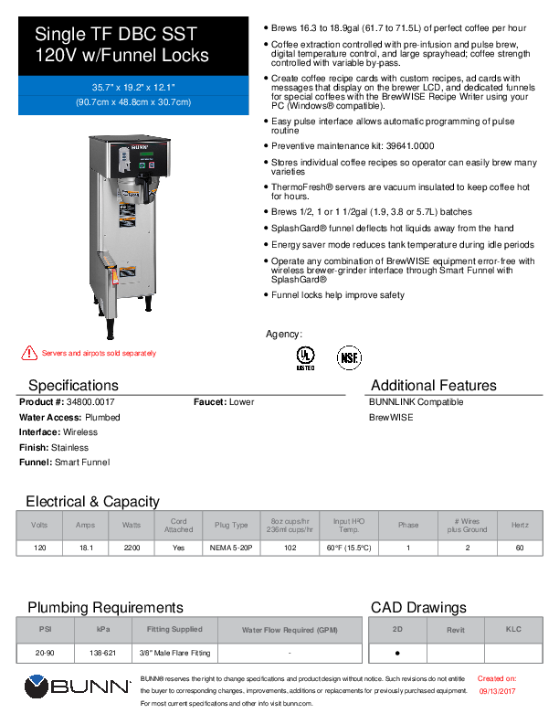 Cutsheet