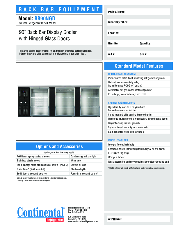 Cutsheet