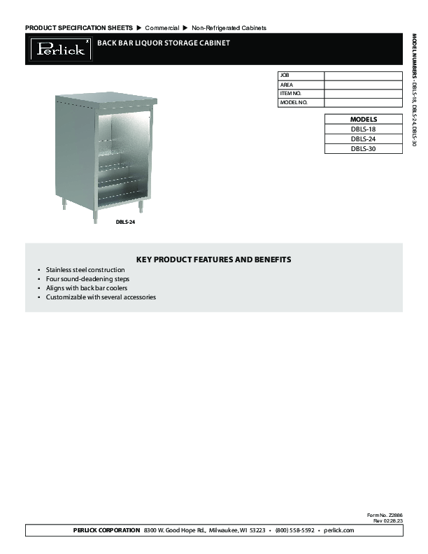 Cutsheet