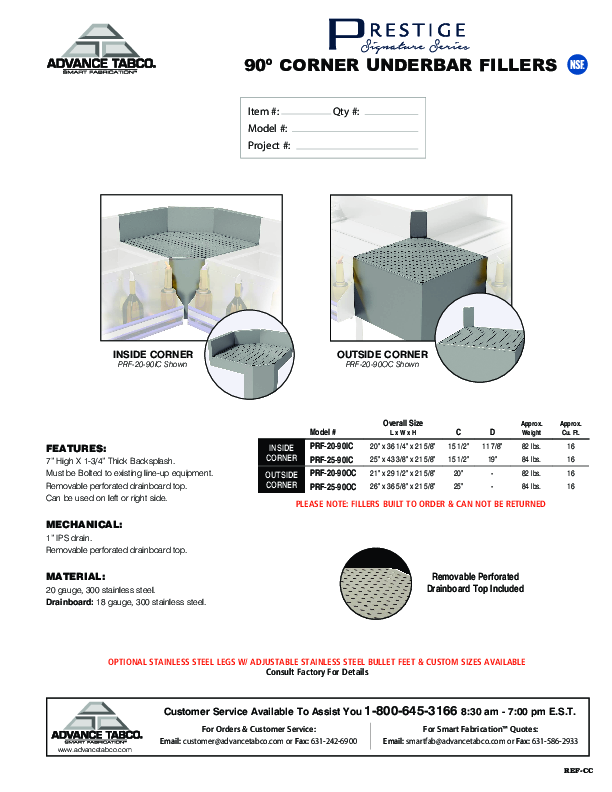 Cutsheet