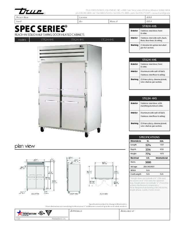 Cutsheet