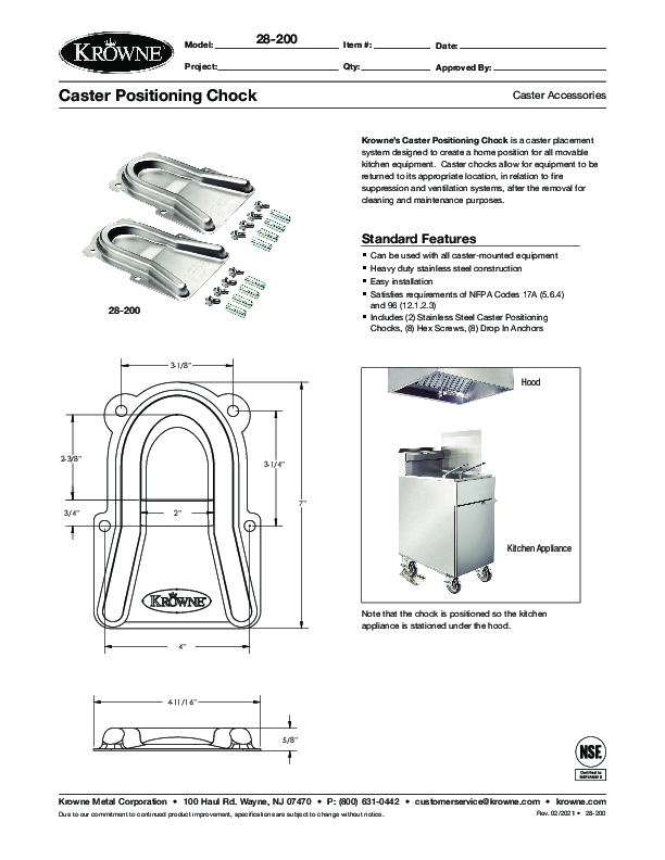 Cutsheet