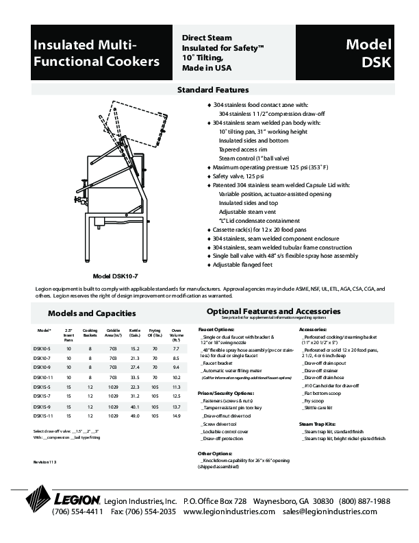 Cutsheet