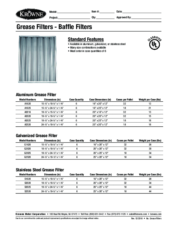 Cutsheet