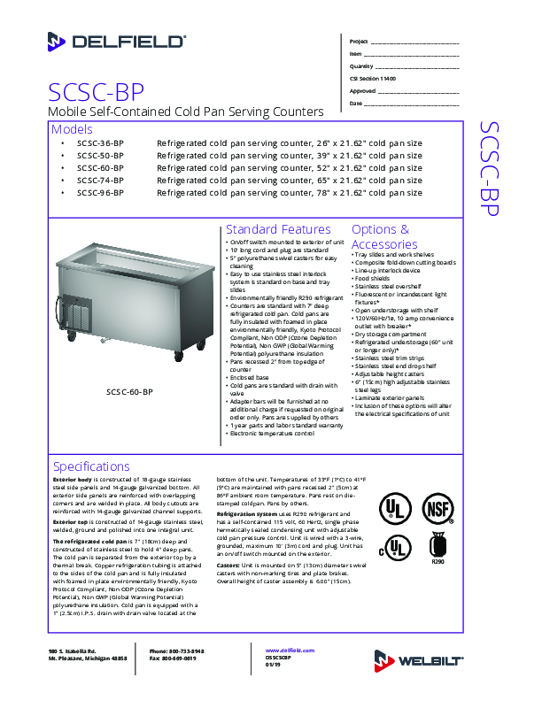 Cutsheet