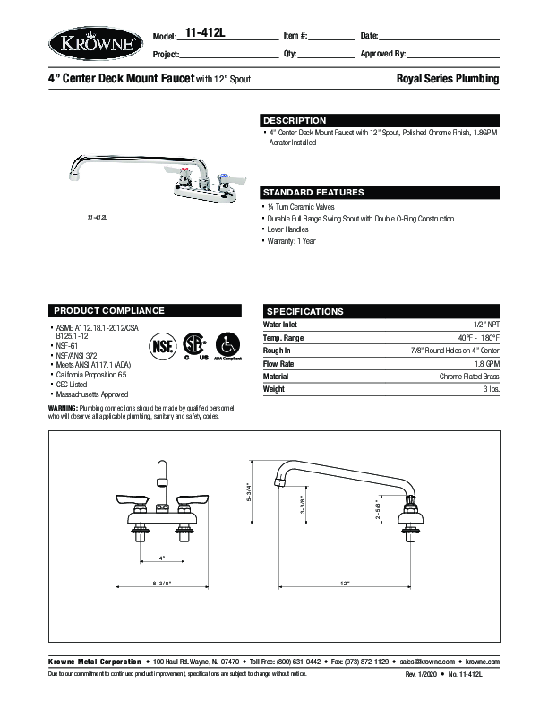 Cutsheet