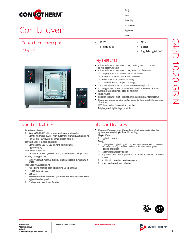 Cutsheet