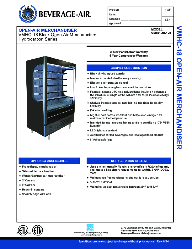 Cutsheet