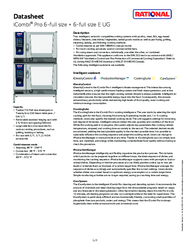 Cutsheet