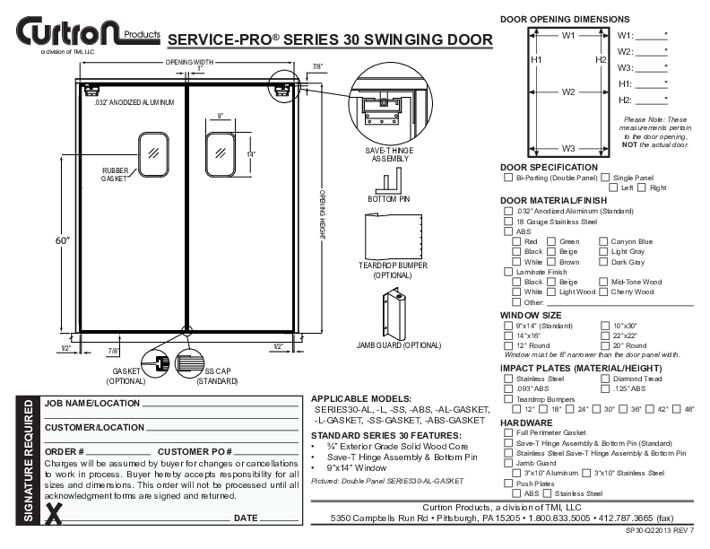 Cutsheet