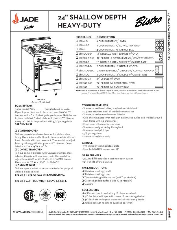 Cutsheet