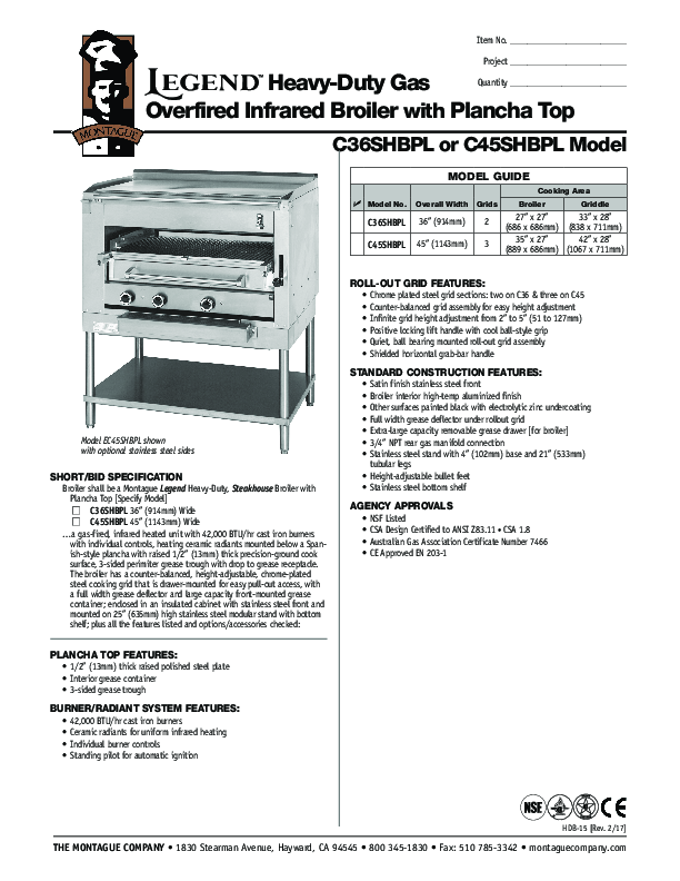 Cutsheet