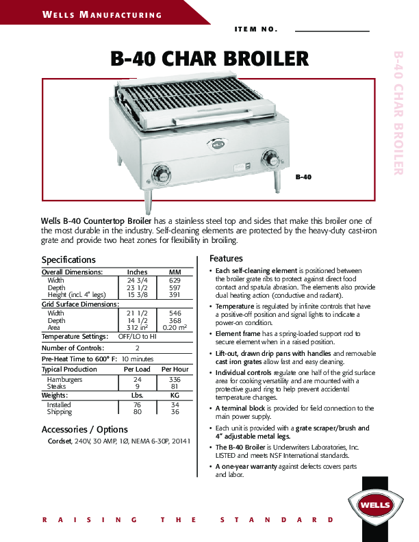 Cutsheet