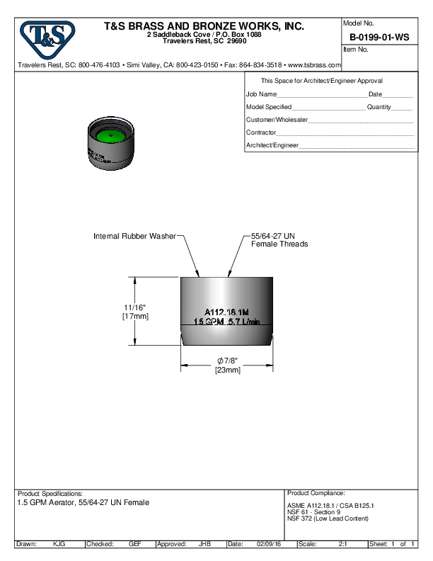 Cutsheet