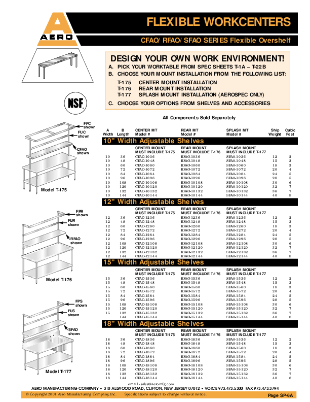 Cutsheet