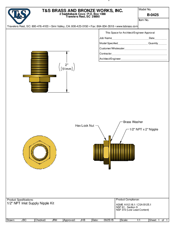 Cutsheet