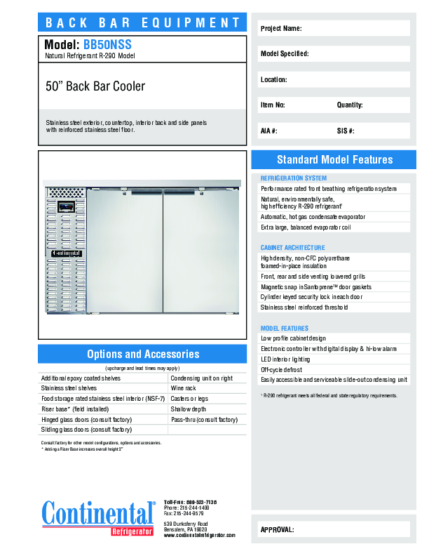 Cutsheet