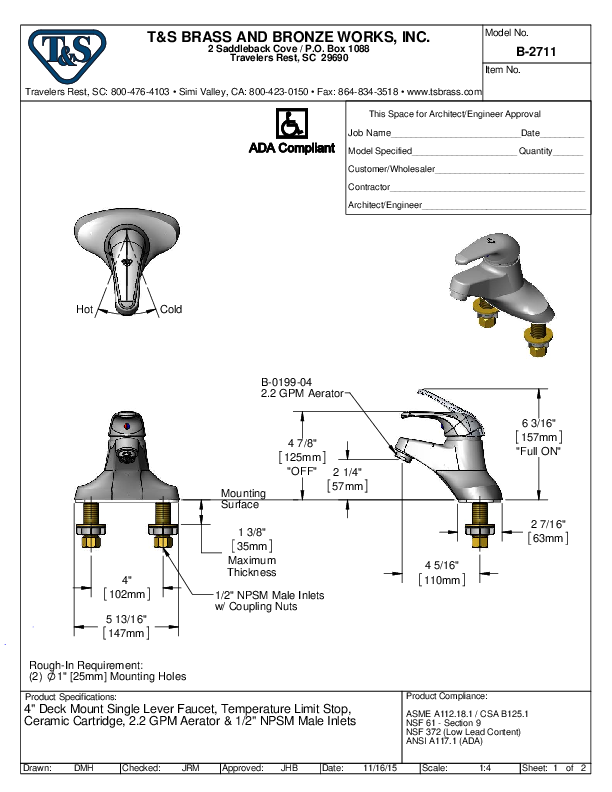 Cutsheet