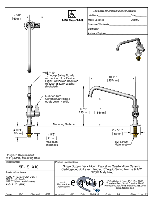 Cutsheet