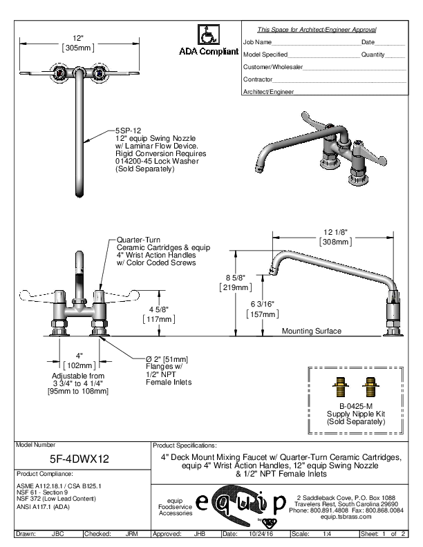 Cutsheet