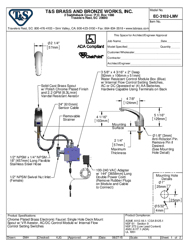 Cutsheet