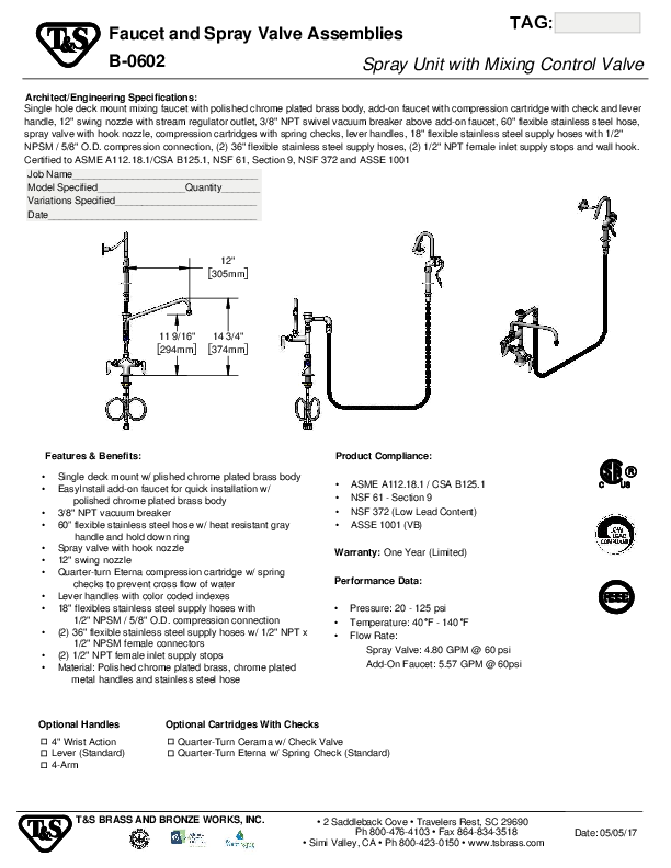 Cutsheet